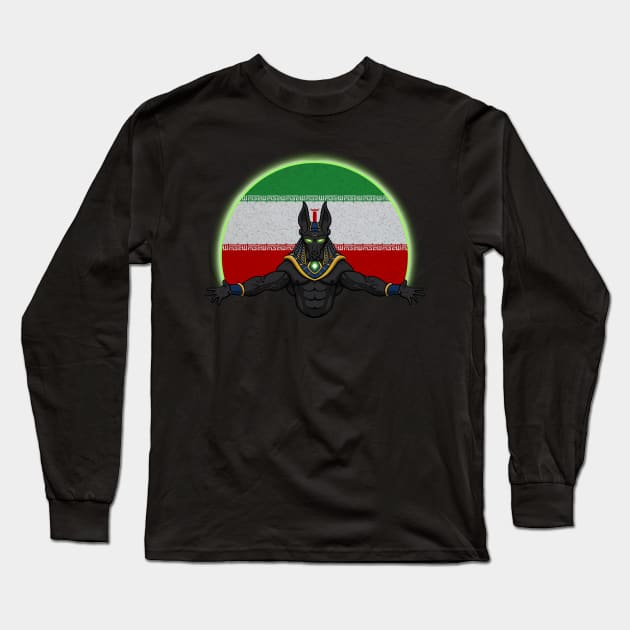 Anubis Iran Long Sleeve T-Shirt by RampArt